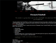 Tablet Screenshot of firemarkpaintball.com